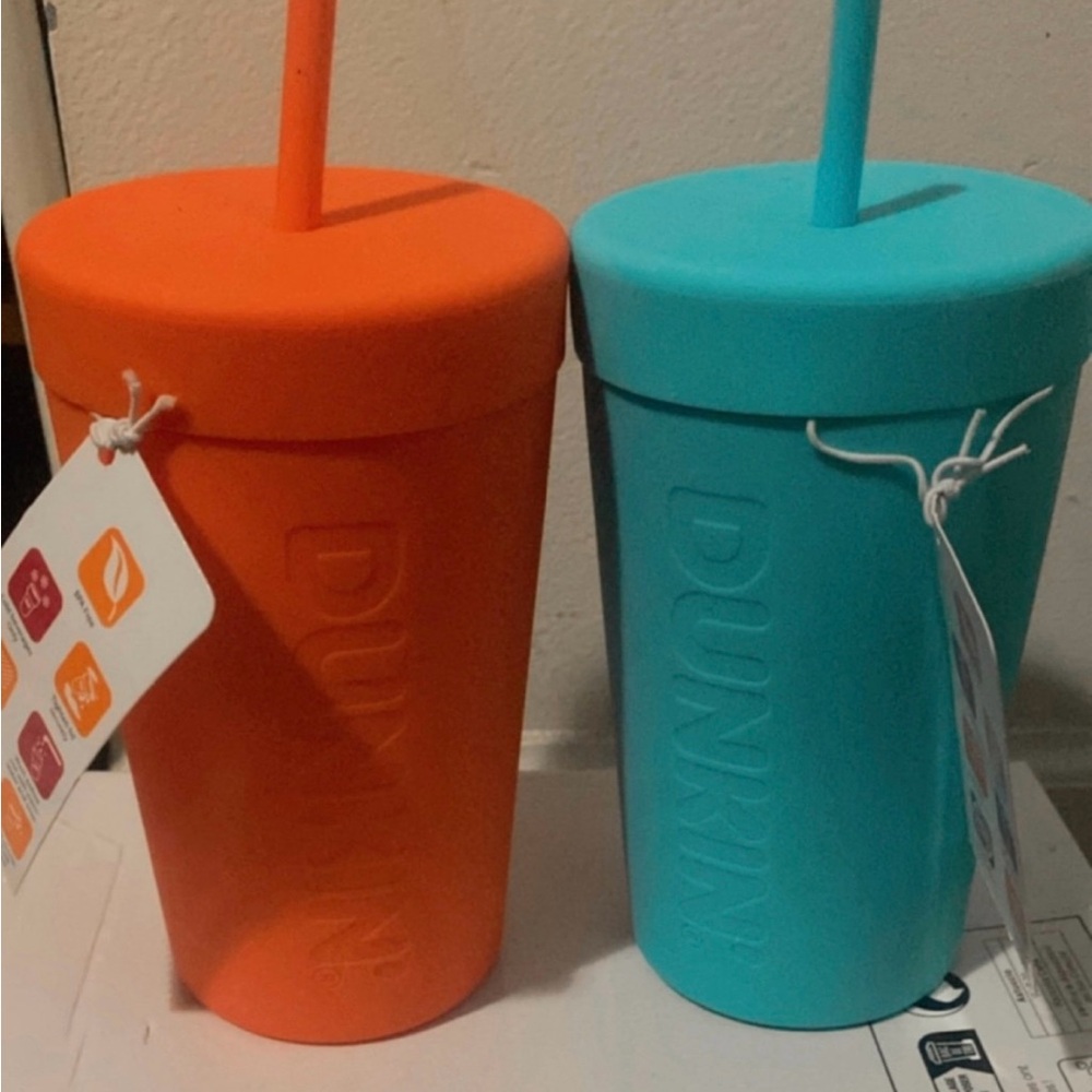 Dunkin' Orange and Blue Tumbler Set